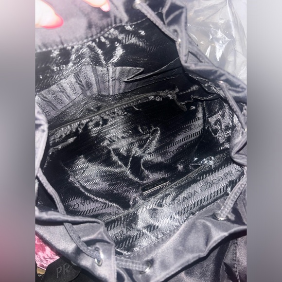 Prada Black Nylon Backpack medium size New - Picture 3 of 4
